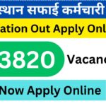 Rajasthan Safai Karmchari Bharti 2024 Notification Out Apply Online for 23820 Vacancies